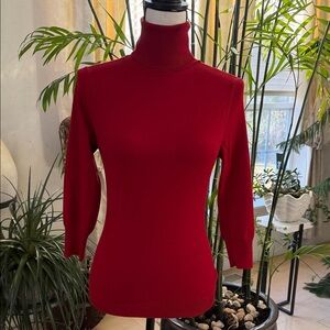 Banana Republic Vibrant Red Turtleneck Sweater